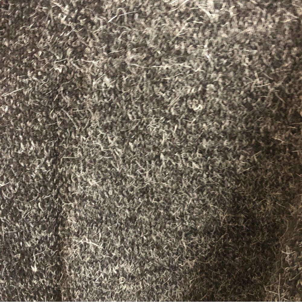 Monteau Open Front Marled Grey Wool Cardigan Sweater Size Medium - Picture 4 of 7